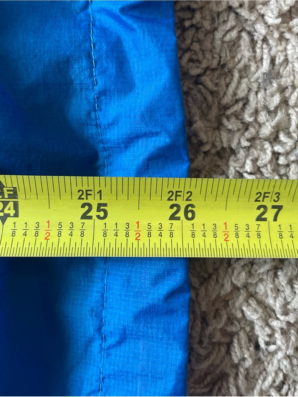 The North Face HyVent 2.5L Rain Jacket Women Medium Blue Waterproof Hooded Shell - Picture 16 of 16